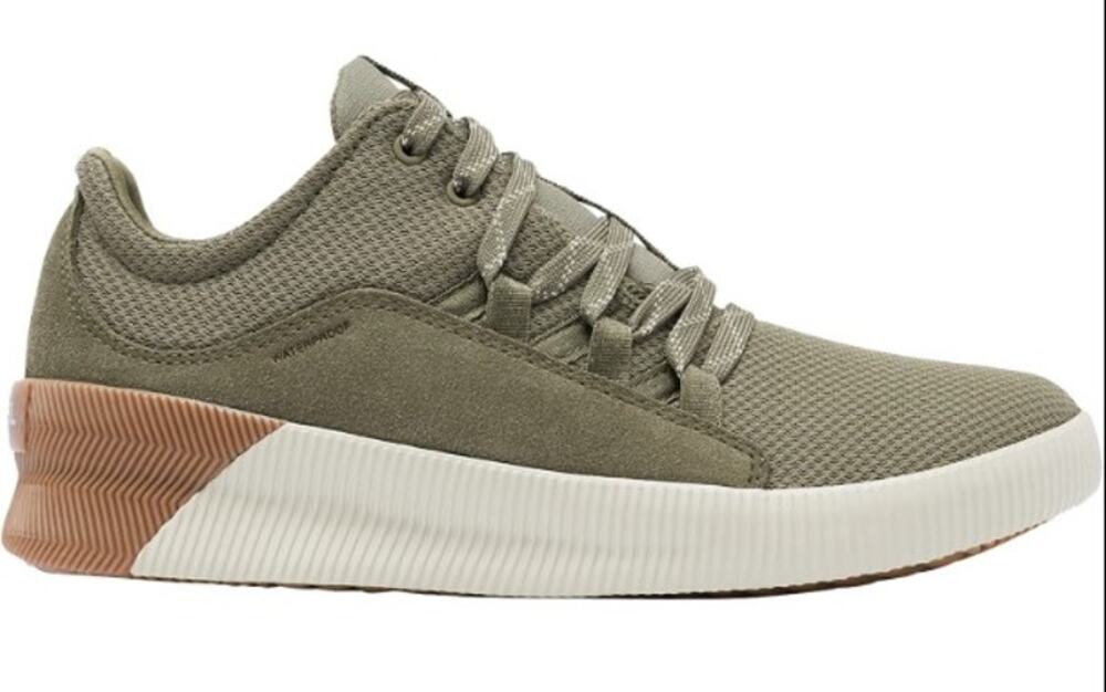 Sorel Out 'N About Plus Sneakers Shoes Suede Lace Up Ankle Comfort Sage Green 8
